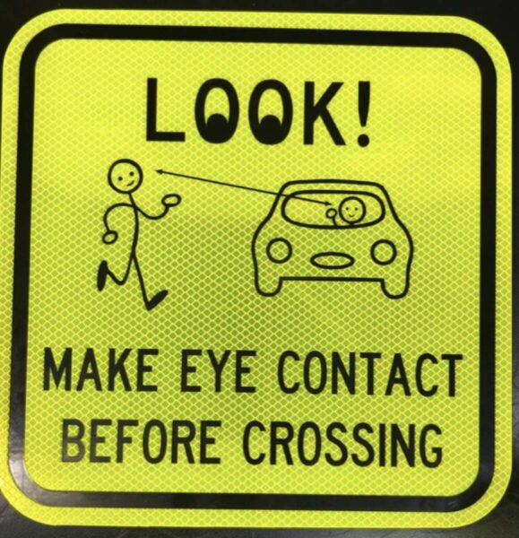 New signs encourage Vienna pedestrians and drivers to see ‘Eye to Eye ...