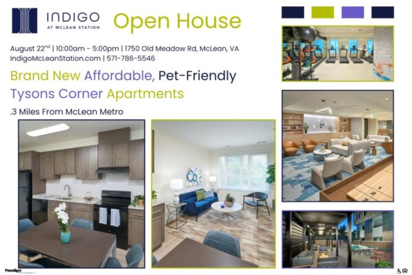 Image from Inside Tysons’ Newest Transit-Oriented Affordable Community: Indigo at McLean Station