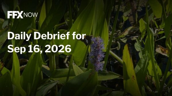 FFX NOW daily debrief banner with the date Sep 16, 2026 over a background of green leaves.