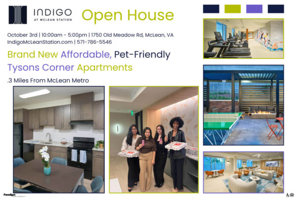 Image from Tour Indigo at McLean Station: New Affordable Tysons Apartments Near Metro + Open House Specials!