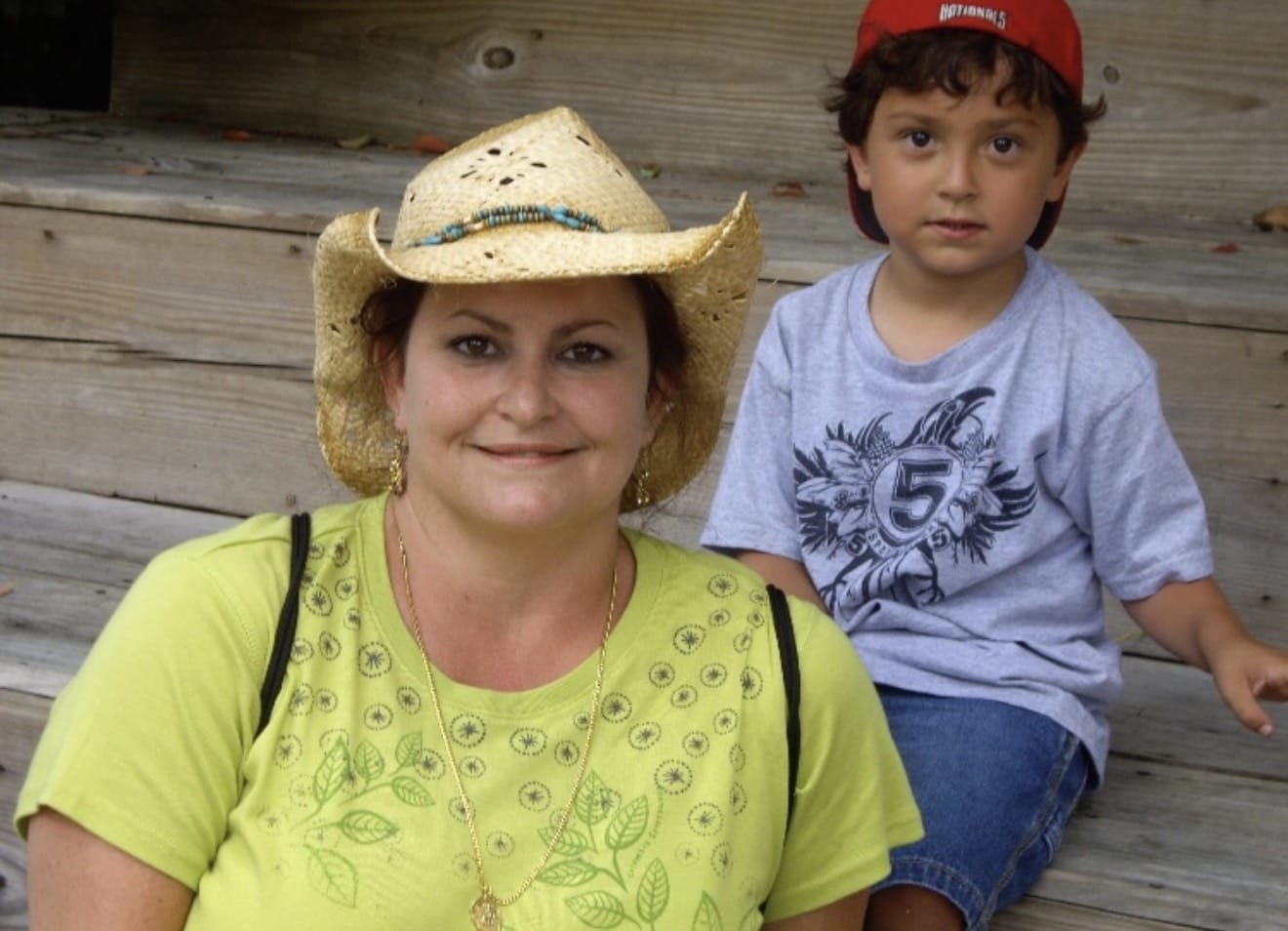 Young Cole Parvin with his mother, Helene (photo provided by Cole Parvin) | FFXnow